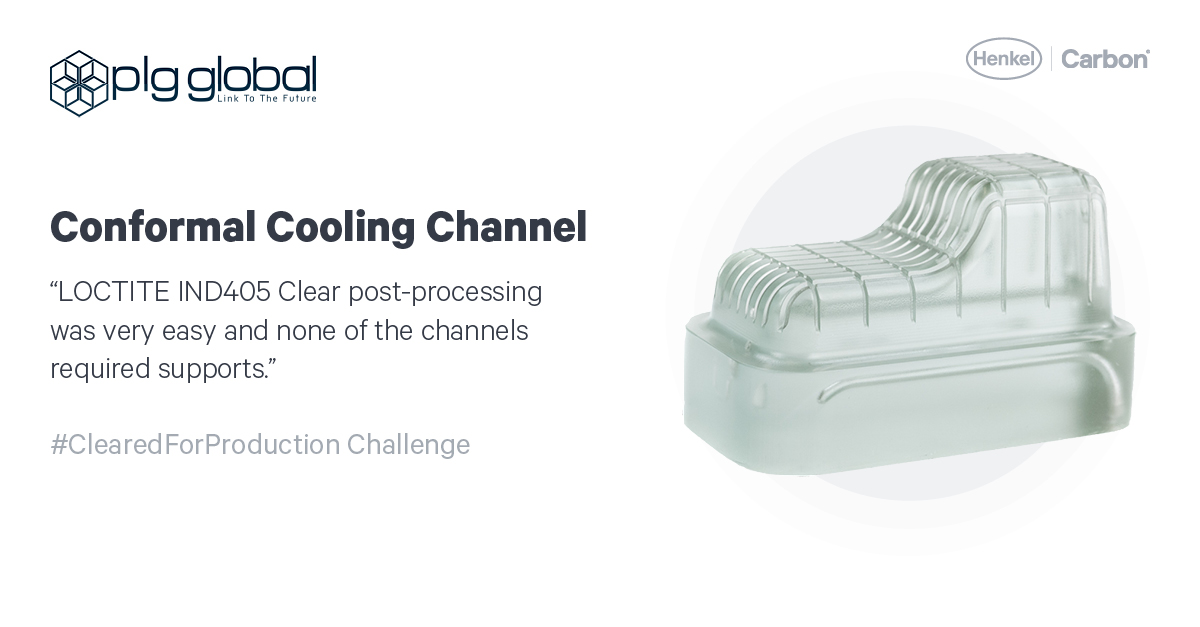Carbon's tweet photo. #ClearedForProduction @PLG_global Edition
Part: Conformal Cooling Channel
Features: Part shows how all surface types (e.g., curved) can be applied in this technique.
Benefits: Shows internal part features.
Learn about @Henkel's LOCTITE® IND405 Clear: https://t.co/ftFXyWPKGD https://t.co/xUscXvHeaT