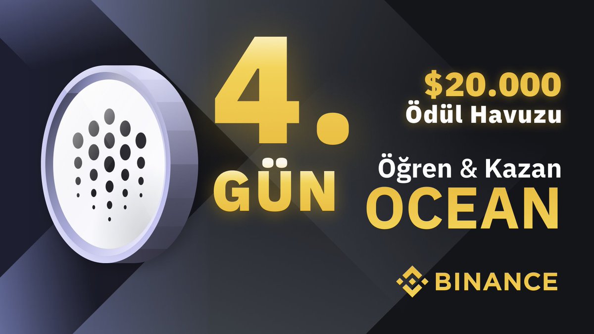 Veri DeFi'si nedir?
Veri DeFi'si, verinin bir finansal varlık olarak toplumumuzda kullanımını genişletmeyi amaçlamaktadır. Ocean Protocol, veriye ve veri hizmetlerine erişimi tokenlaştırmaktadır. 

🔄OCEAN token kazanmak için #BinanceLearnAndEarn etiketi ile Paylaşın