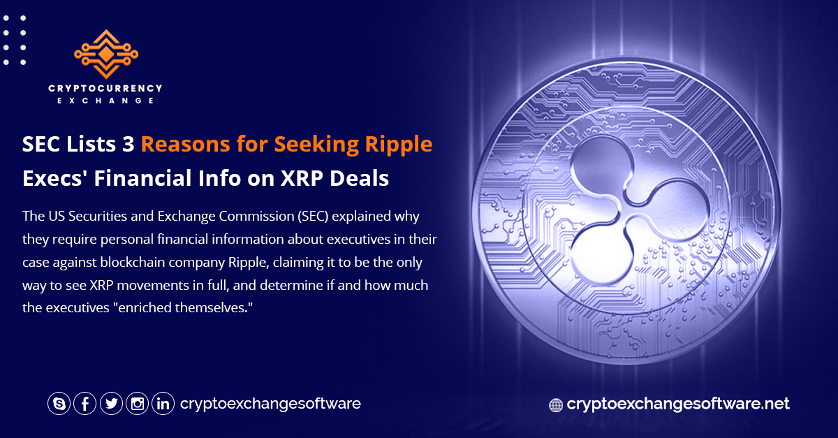 SofttikExchange's tweet photo. SEC Lists 3 Reasons for Seeking Ripple Execs' Financial Info on XRP Deals The US Securities and Exchange Commission (SEC) explained why they require personal financial information about executives in their case against blockchain company Ripple, claiming it to be the only way to https://t.co/5CQwx2ayqh