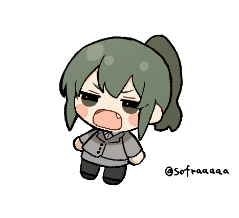 ワンドロ訓練のつもりが45分で描き終わった そふら Lineスタンプ販売中のイラスト