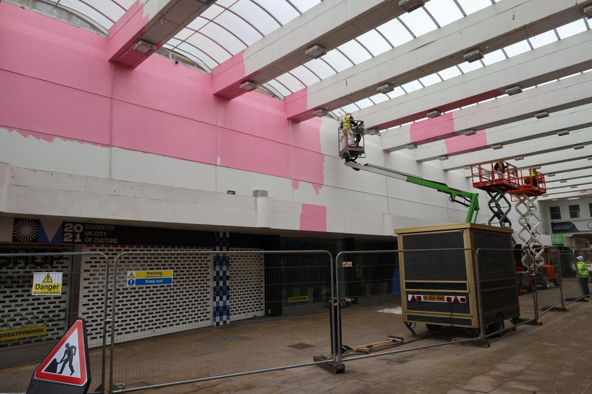 So many amazing things going on in the city, have you seen that the Hertford street painting has started! #covhour