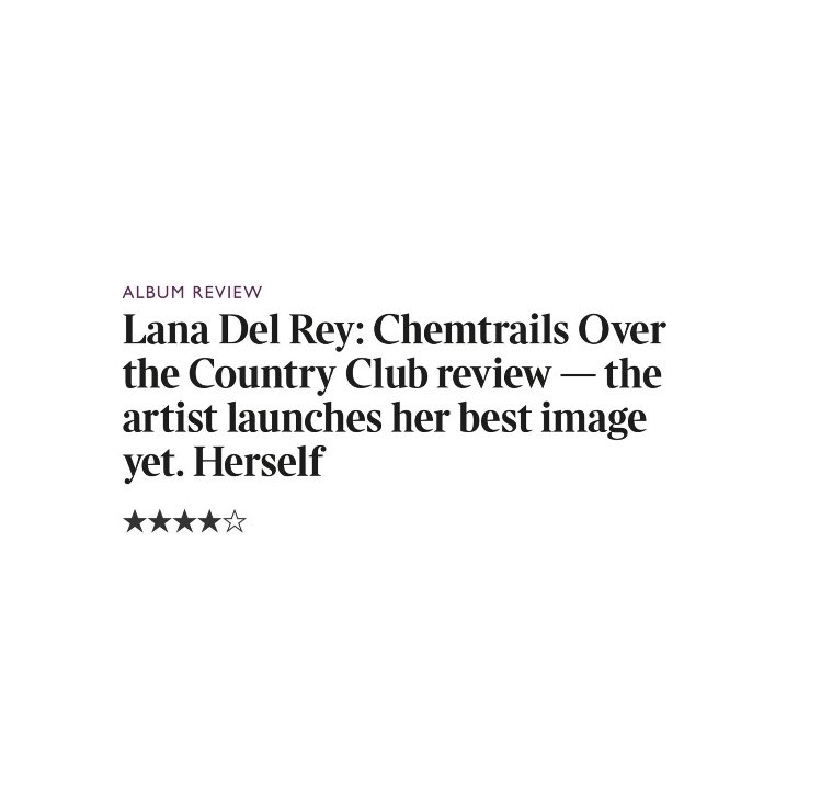 Lana Del Rey: Chemtrails Over the Country Club Album Review