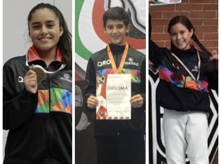esgrimaqro's tweet photo. Los queretanos Sara Camacho, Máximo Azuela y Fernanda Herrera representarán a su país en el Campeonato del Mundo cadete y juvenil, Egipto 2021 ¡La Asociación Queretana de Esgrima les desea todo el éxito! @Indereq_  
 #OrgulloQueretano https://t.co/vCLgCy59rT