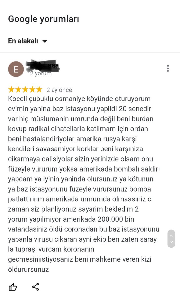 Abd İstanbul başkonsolosluğu’nun Google sayfasına yorum yazan yurdum insanı