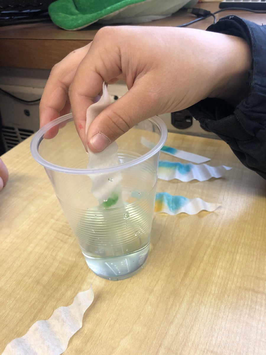 Chromatography study today <a href="/NorthdaleCntrl/">Northdale Central PS</a> in grade 7. Neat to notice patterns and explore different colours and questions we had. We continue to love our afternoon activities as well! So great to get the chance to focus on physical and mental health!