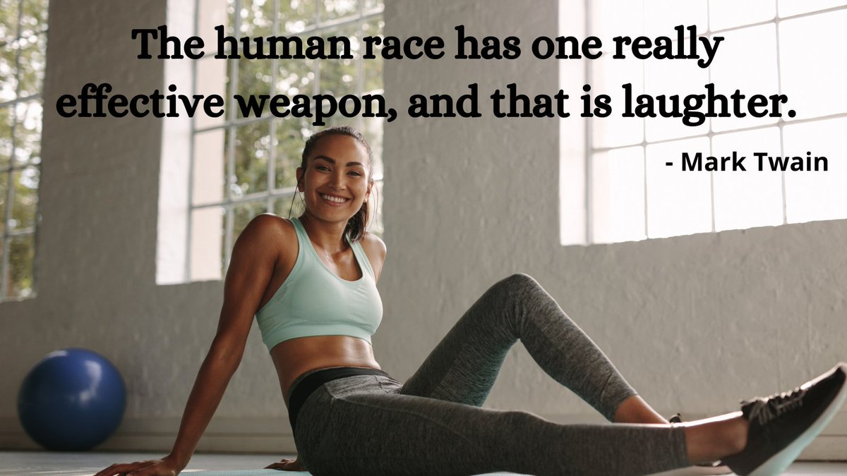 KgtLive's tweet photo. The human race has one really
effective weapon, and that is #laughter.
❤️
#motivation #quoteoftheday #selflove #mindfulness #success #Healing #PositiveVibes #Trending #women #fun #Entertainment #comedy #inspirational #joke #LifeLessons #BeHappy #happiness #quotes #health #fitness https://t.co/C6Qun6yH7q