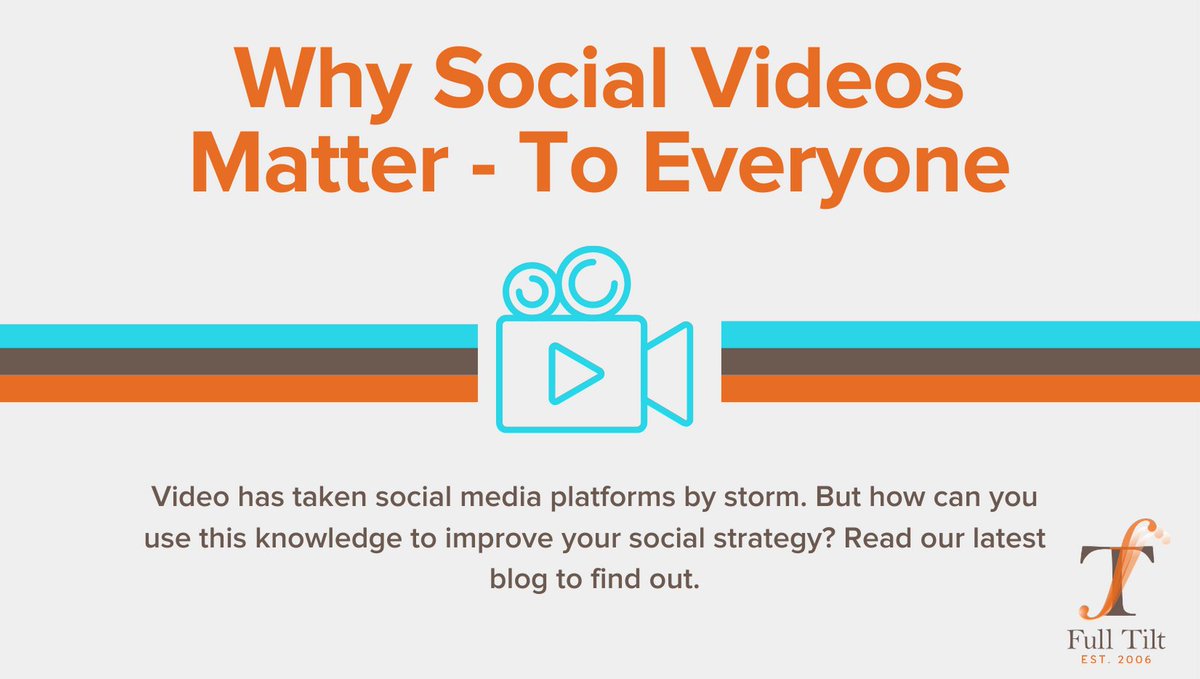 FullTiltATL's tweet photo. At Full Tilt, we help develop #strategicsocial plans that deliver results. Whether you're selling a product or developing brand recognition, utilizing social media videos can have a great impact on engagement. Learn more in our latest blog: https://t.co/rEL0m0fRgE https://t.co/WbstwF7XdC