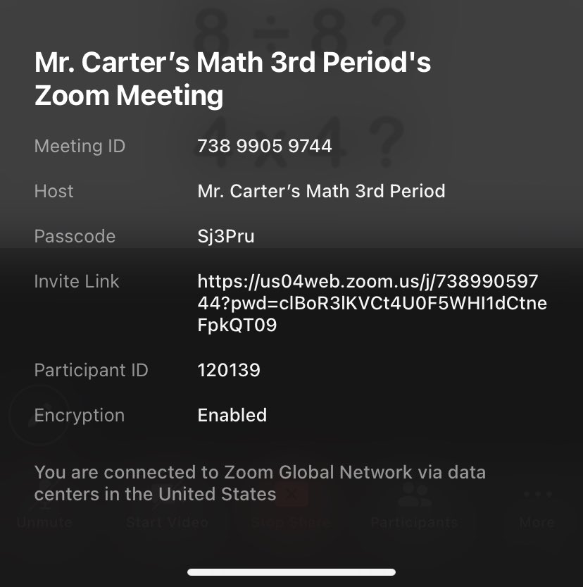 knive515's tweet photo. Math Class Join quick #zoomcodes https://t.co/RqIXFMdyrG