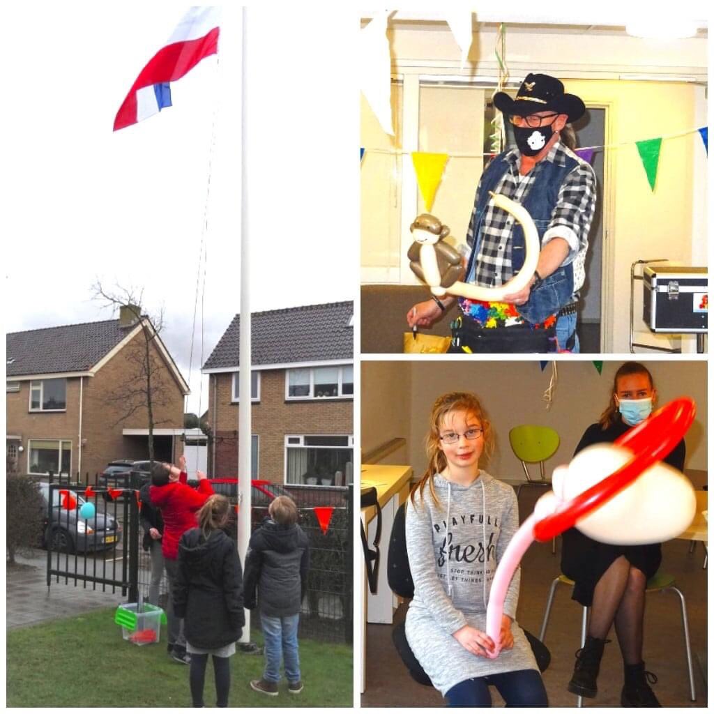 Vijf jaar geleden verhuisden onze kinderwoonprojecten het prachtig verbouwde Anneko van der Laanhuis in Wijk aan Zee. Het 1e lustrum! Reden voor een feestje natuurlijk. Dat werd gistermiddag gevierd met taart en het bezoek van een heuse clown ballonartiest.#vierendoejesamen