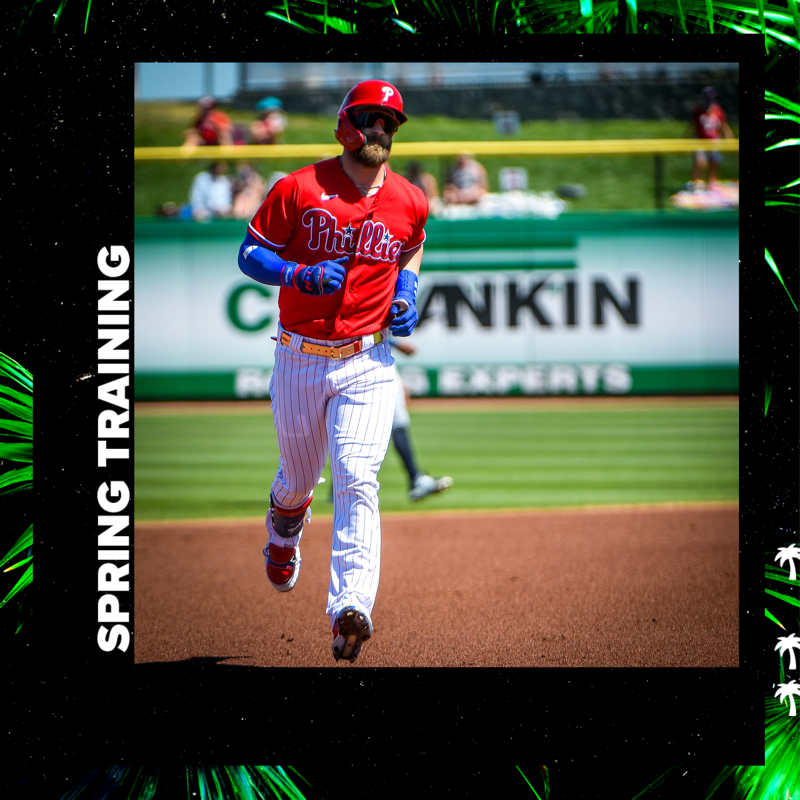 Phillies's tweet photo. FYI: Only two weeks till Opening Day.