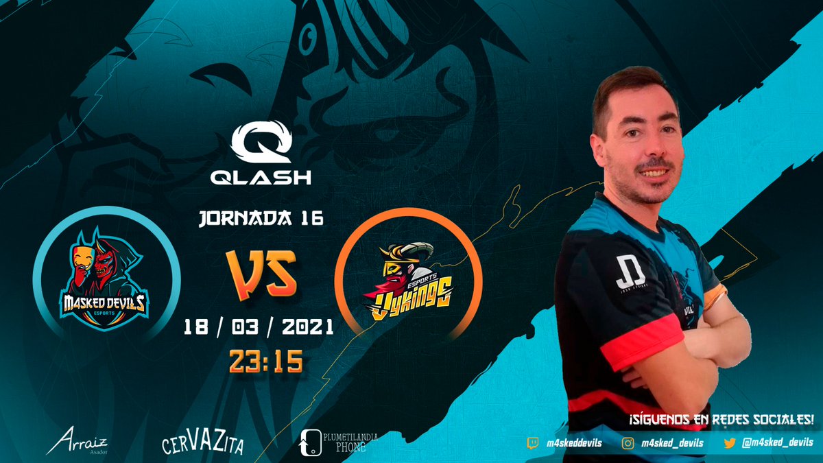 #NBA2K21 
| 🏀 MATCH DAY 🏀 |

🗓️| JORNADA 16
🏆| @QLASH_NBA2K 🇪🇦
🆚| @VykingsNba2K
⏰| 23:15h
📺| twitch.tv/Mark17Lenders

#GoDevils😈