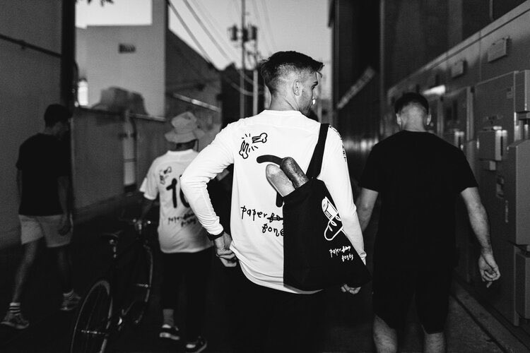 sliceofsoccer's tweet image. Bridging the gap between art, streetwear, and the beautiful game, @bonesfc_ doesn’t stop at the end of 90 min. If they’re not playing 11’s, 6 a side, or hosting pickup pre-covid, you can find them curating art, producing commercials, and dropping sweet merch!