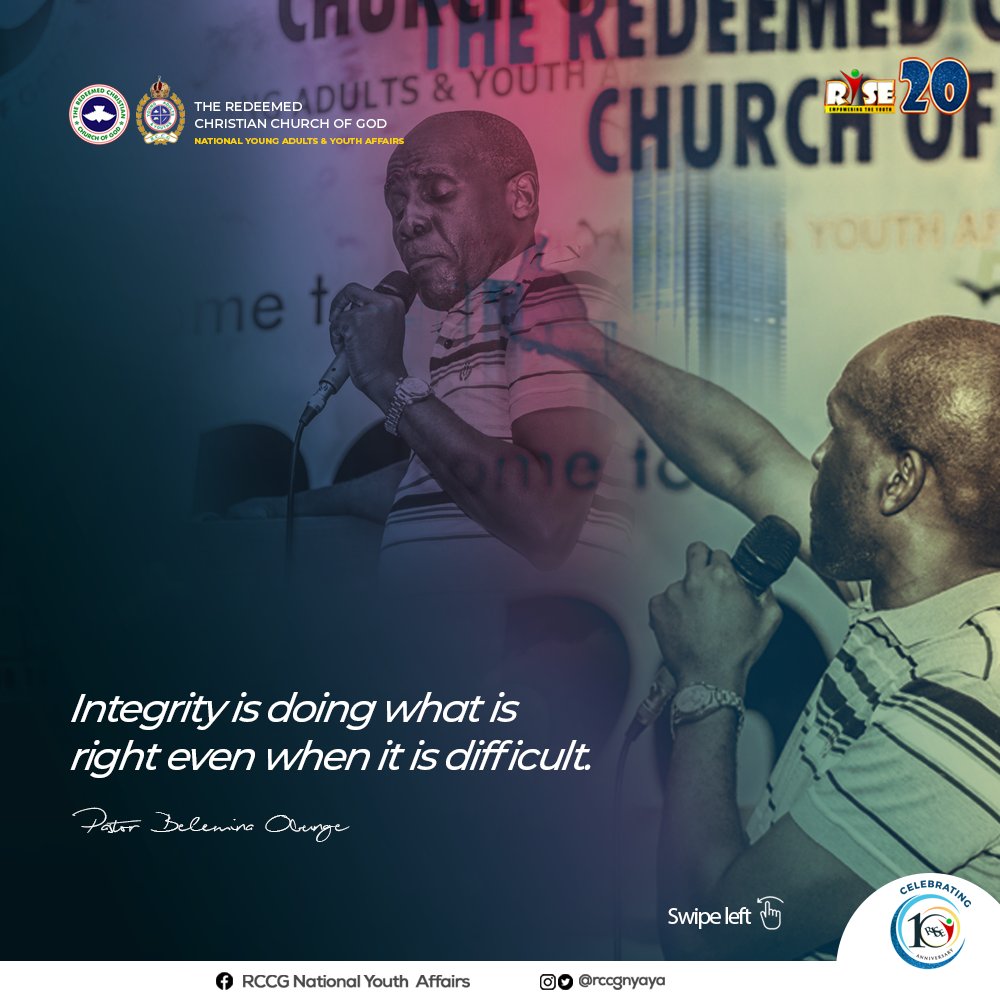 rccgyayaglobal's tweet photo. If you don't stand for something, you will fall for anything.
Pastor Belemina Obunge || @bele_obunge
#RISE10thAnniversary #RISE20 #RCCGYAYA https://t.co/QwfeaeBCdq