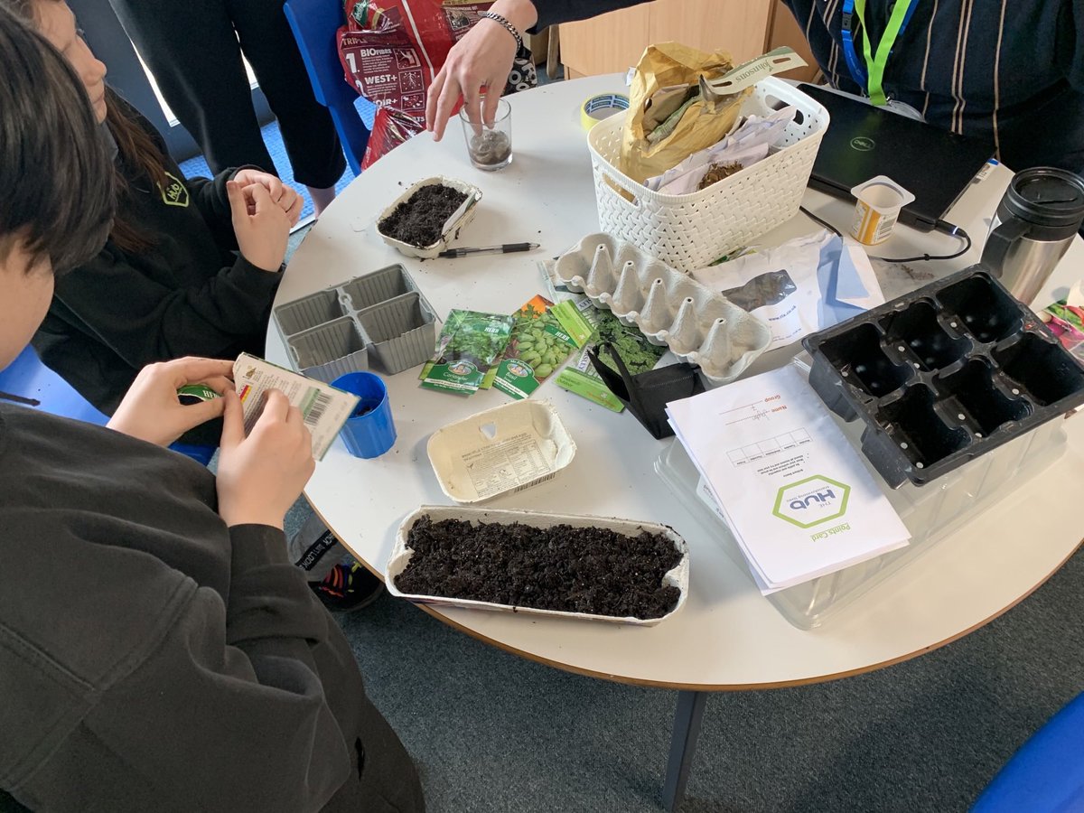 Tony from Smash started “Smash grows” at The Hub School. We look forward to cooking with some of their products in the summer