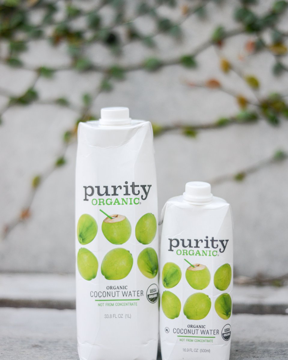 Paradise is just a sip away with #PurityOrganic coconut water 💚 🥥