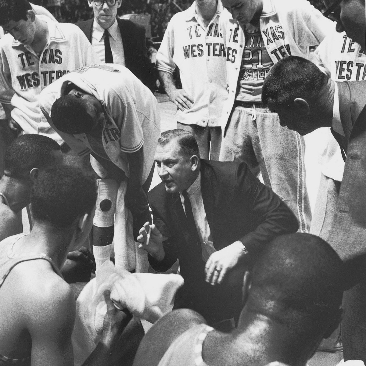 PlayersTribune's tweet photo. “You won’t find many better guard matchups in @NCAA  tournament history than Jo Jo White of @KUHoops against our leader Bobby Joe Hill.” #TPTArchive

Nevil Shed on the 1966 National Championship: https://t.co/oDI6U0dzi9 https://t.co/8djYJnjOJk
