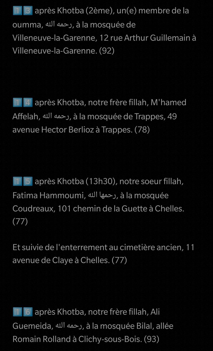 Salatjanazaa's tweet photo. 🔸2ème Partie🔸

🥀PRIÈRES FUNÉRAIRES🥀
🔹 VENDREDI 19 Mars 2021🔹 https://t.co/9YTlpnGS6X