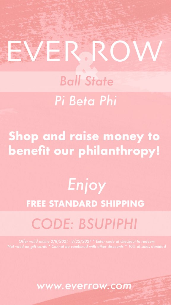Help promote childhood literacy and add some new items to your spring wardrobe until March 22 with code: BSUPIPHI 🌸📚🛍 @shopeverrow!!