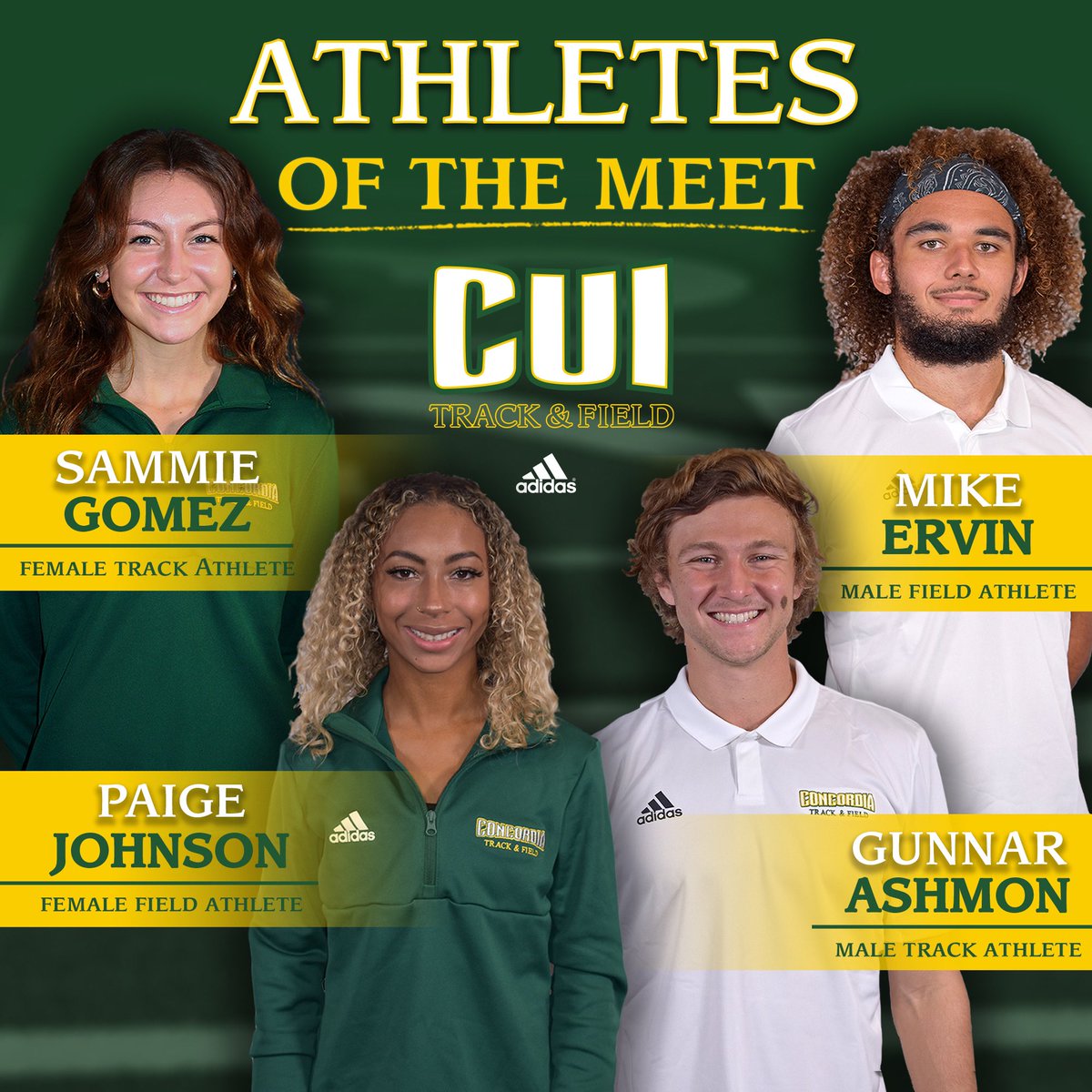 CUITFXC's tweet photo. Track and Field Athletes of the Meet from this last weekends #BattleforSoCal π¦
π¦
π¦
https://t.co/7KDGFs1CT1