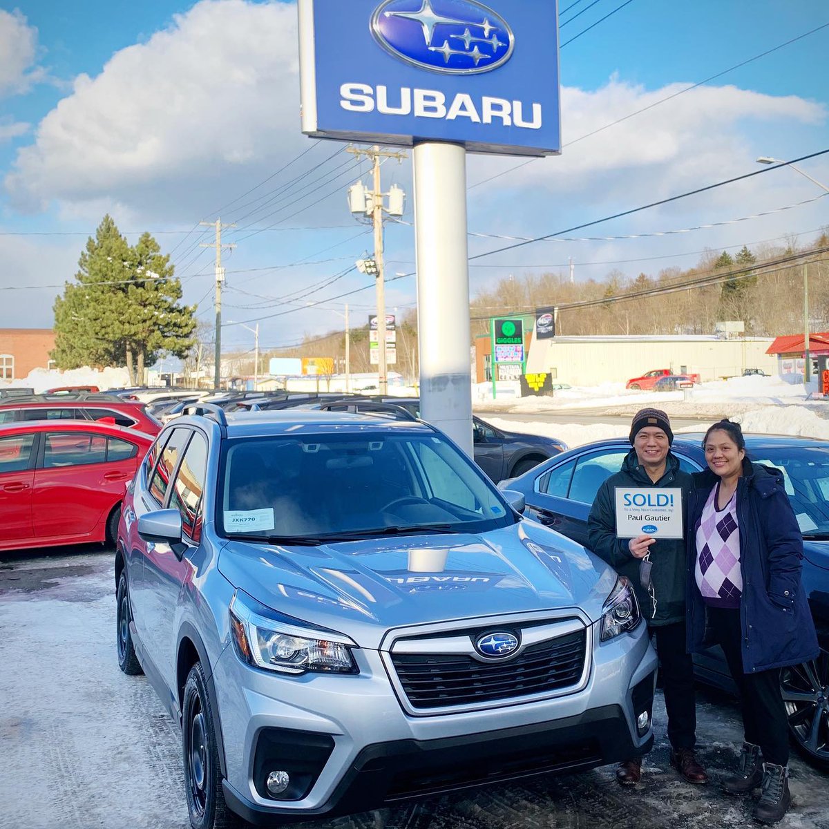 Paul Gautier, Sales Consultant at Aberdeen Subaru, would like to welcome John and Anne to the Subaru Family with their Convenience Forester. Thank you for your business!
.
.
.
#subarucallpaul #saintjohn #subaru #forester #capturetheadventure #confidenceinmotion