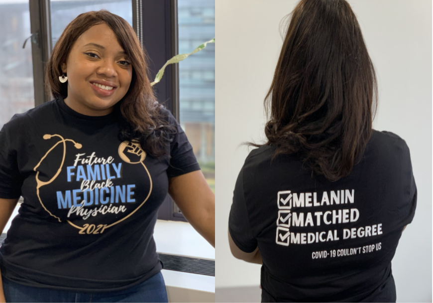 I chose #FamilyMedicine because medicine is more than treating disease. It’s empowering individuals & communities to live healthier lives & advocating for health equity, especially for underserved groups. #BlackFamMedMatch #snmamatched #blackmatch2021  #Match2021 #FMRevolution