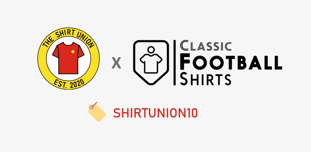 TheShirtUnion's tweet image. 🤝| The Shirt Union x Classic Football Shirts
Delighted to let you guys know we now have a 10% off code for one of our favourite retailers! 🤩
🏷️ SHIRTUNION10
🛒 classicfootballshirts.co.uk/?ref=theshirtu…
^Andy & Tom