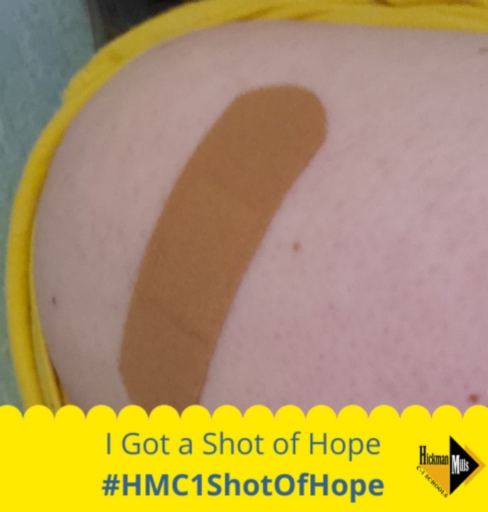 1st shot down, now to welcome my babies Monday! I can't wait! Thank you <a href="/HMC1Proud/">Hickman Mills C-1 School District</a>