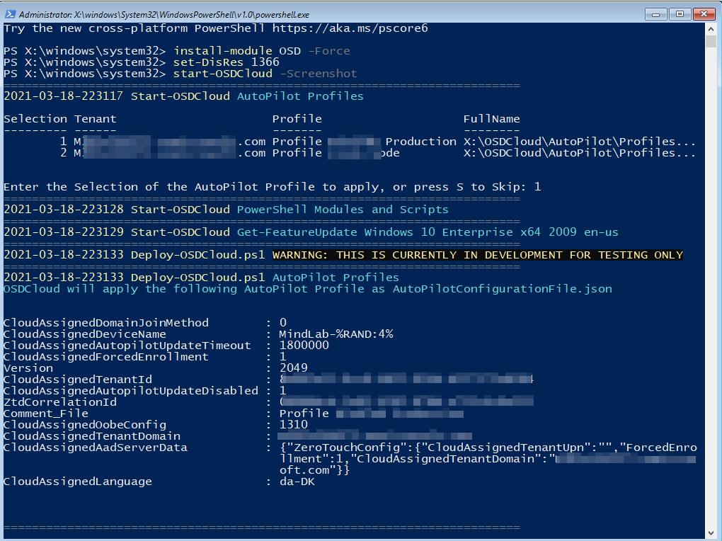 MMelkersen's tweet photo. I wanna play this game too @SeguraOSD 

- 6 min to download image
- 4 min to apply OS + Autopilot Json
- 2 min to restart and get ready

Nice job David!

#Cloudimaging #Powershell #Autopilot #MSIntune https://t.co/YfIHwsXCf0