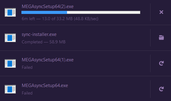 Ubel's tweet photo. @MEGAprivacy My friend and I cannot download the Mega for Desktop client and he's 45 miles away on a totally different internet connection. I'm assuming something is wrong on your end. https://t.co/MUD0xfubDD