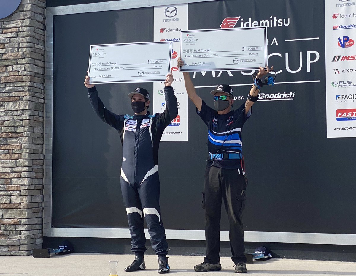 Congrats to @johnjodoin14 of <a href="/McCumbeeMcAleer/">MMR</a> on winning the Hard Charger Award in #MX5Cup Race 1 at <a href="/sebringraceway/">Sebring International Raceway</a>