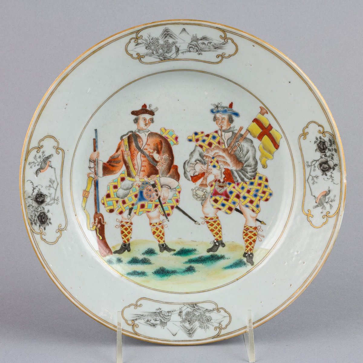 Our Antiques, International &amp; Asian Art auction is coming to an end! 
Make sure to check out the catalogue on maynardsfineart.com before bidding closes tomorrow, Friday, March 19th, starting with lot #1 at 9:00am.
(A Chinese export 'Scotsman' plate, est. $2,000-$3,000)