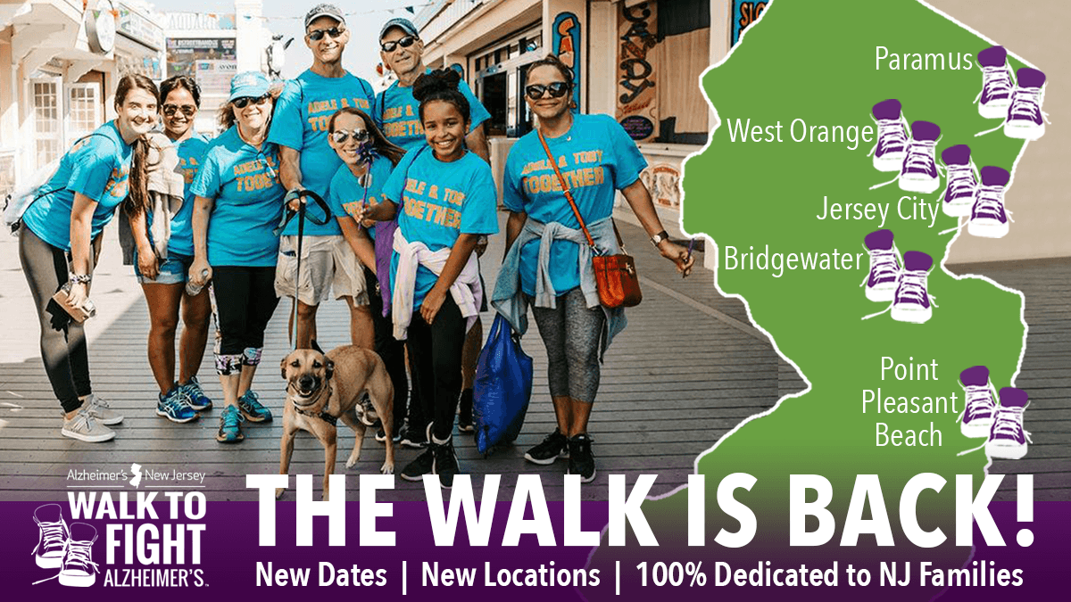 AlzheimerNJ's tweet photo. 𝑱𝒐𝒊𝒏 𝑻𝒉𝒆 𝑭𝒊𝒈𝒉𝒕! The #WalkToFightALZ 2021 website is now open: https://t.co/SXGZq6nZHh 👈 

Our Walk raises thousands of needed dollars to help the 600,000 #NewJersey residents affected by #Alzheimers, giving them the gift of a better day and hope for a cure tomorrow. https://t.co/Vx3Gett8NC