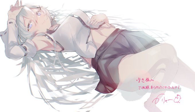 skeb!ゆきさんありがとうございました!!白い髪が描けて幸せでした… 