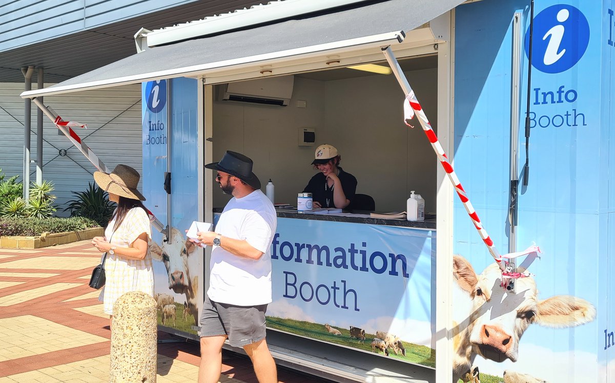 PerthCCShow's tweet image. We have four Information Booths located around the Show and they are here to help answer any questions, and to collect your Show Map🗺️ with info on how to enter the Passport to Freedom Competition!

Info Booths also have sunscreen- it's a warm day out there so stay sun smart.☀️😎