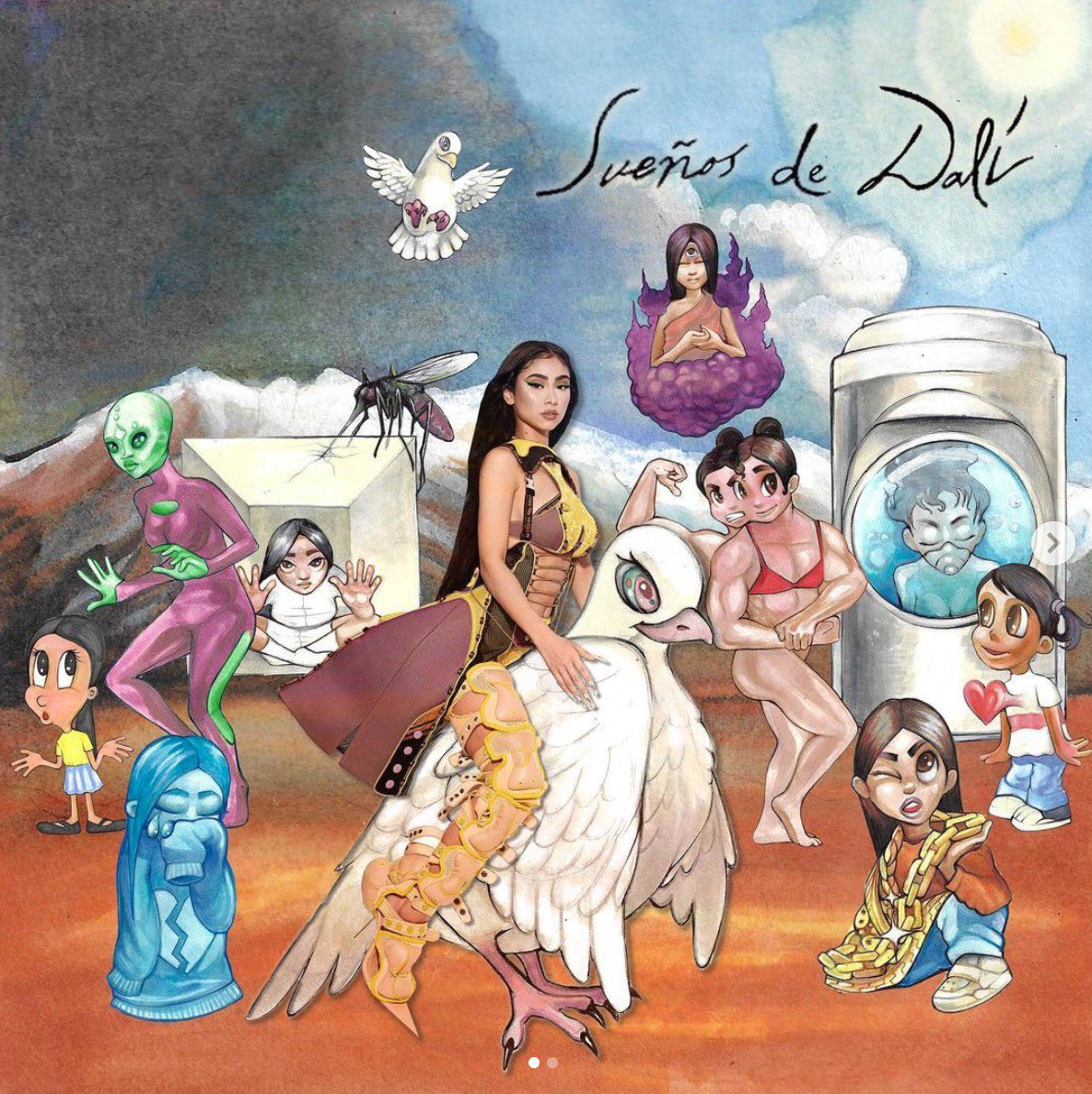 we0ngay's tweet photo. Estado: ocupado escuchando sueños de dalí de paloma mami 🕊🤍🛐 https://t.co/UTMO8Af06A