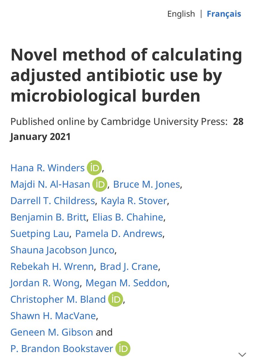 #ASPchat (@asp_chat) on Twitter photo 🧠 🤓 🔬 🦠 💊 💉
🗣 We want to share some info about our partner <a href="/SERGE_45_ABX/">SE Research Group</a> for this #ASPchat plus some of their 📄great work!
1️⃣ accpjournals.onlinelibrary.wiley.com/doi/abs/10.100…
2️⃣ cambridge.org/core/journals/…
3️⃣ academic.oup.com/ofid/article/7… 🧠 🤓 🔬 🦠 💊 💉
🗣 We want to share some info about our partner <a href="/SERGE_45_ABX/">SE Research Group</a> for this #ASPchat plus some of their 📄great work!
1️⃣ accpjournals.onlinelibrary.wiley.com/doi/abs/10.100…
2️⃣ cambridge.org/core/journals/…
3️⃣ academic.oup.com/ofid/article/7…