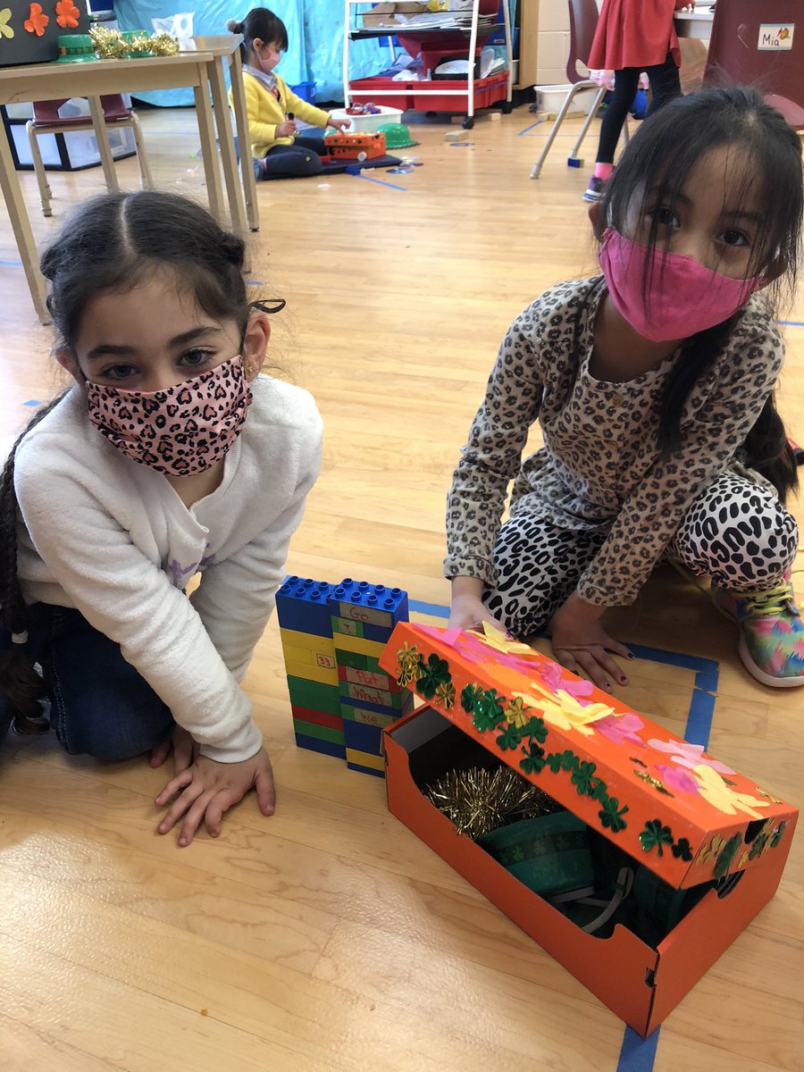 STCKindergarten's tweet photo. So exciting to see the children’s designs for their leprechaun traps come to life! https://t.co/z4XQVwnsz4