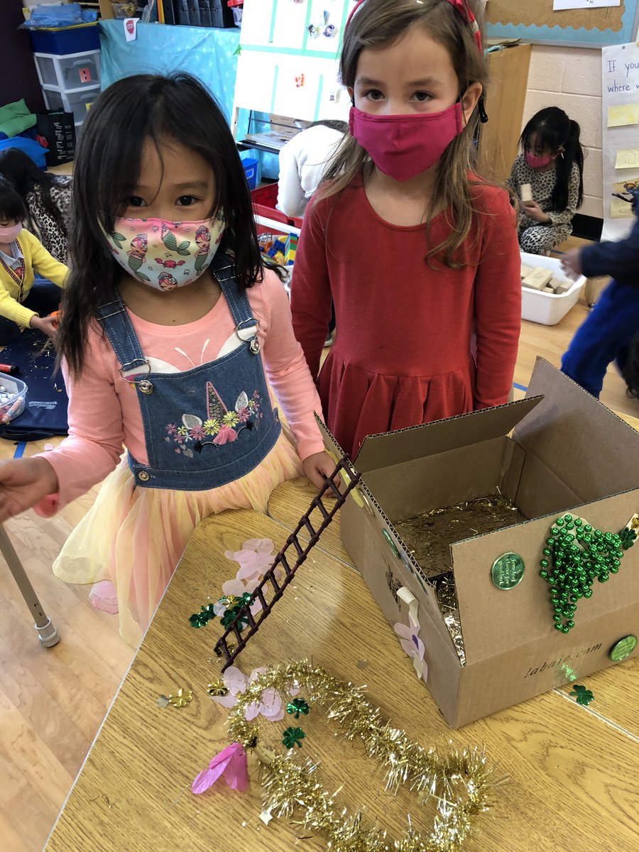 STCKindergarten's tweet photo. Thoughtful creativity in these leprechaun trap designs! https://t.co/ezyUXd7hZs