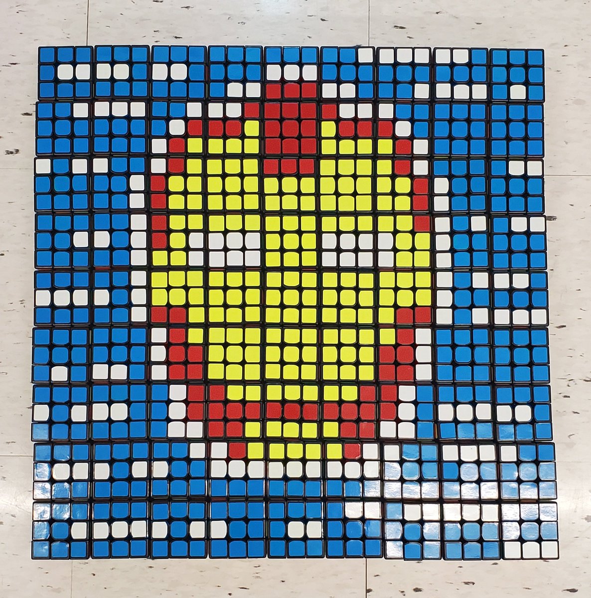 Pixel art is always a favorite - especially with Rubiks cubes! #nmslancerslead