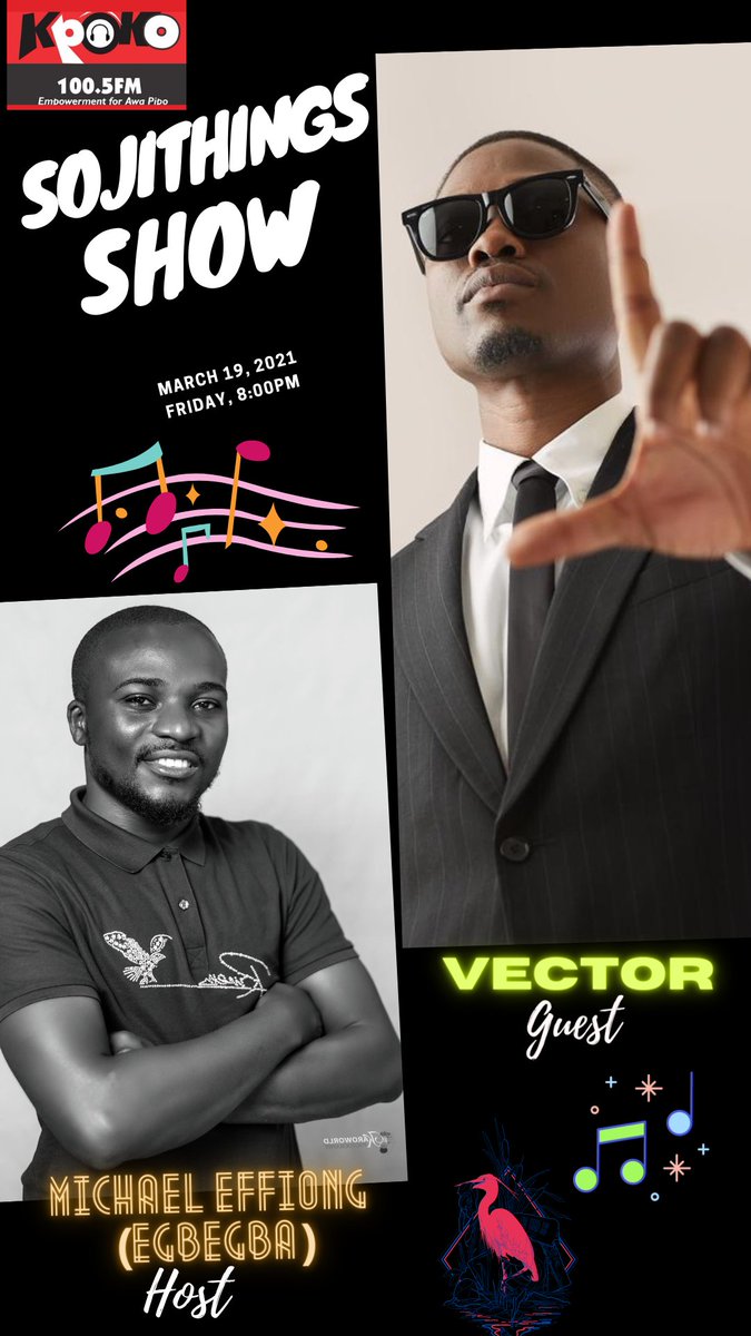 Later tonight (Friday) by 8pm, I will be hosting @VectorThaViper on the Sojithings Show on @Kpoko1005FM. All musical. Vector's 'State Of Surprise' album is still one of the finest debut projects I've listened to. While we wait for his forthcoming project, 'T.E.S.L.I.M',