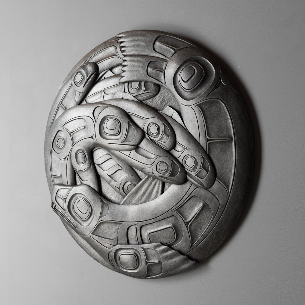 Phil Gray is one of the most prolific northwest coast Indigenous artist we have! He belongs to the Killerwhale Clan and his works are created in his traditional Ts'msyen style. He began carving in 1998.MORE:  https://www.lattimergallery.com/collections/phil-gray