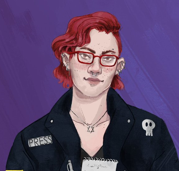 RadioRoost's tweet photo. Meet Andy Kipper, just your normal New Yorker journo kid with an attitude and maybe one or two strong opinions. But will Andy's investigative nature lead them to their big Raven's Register story or to something more sinister? #ETU 

#SavageWorlds #TTRPG Art by @lunarskeleton https://t.co/fMlGQ9QKnC