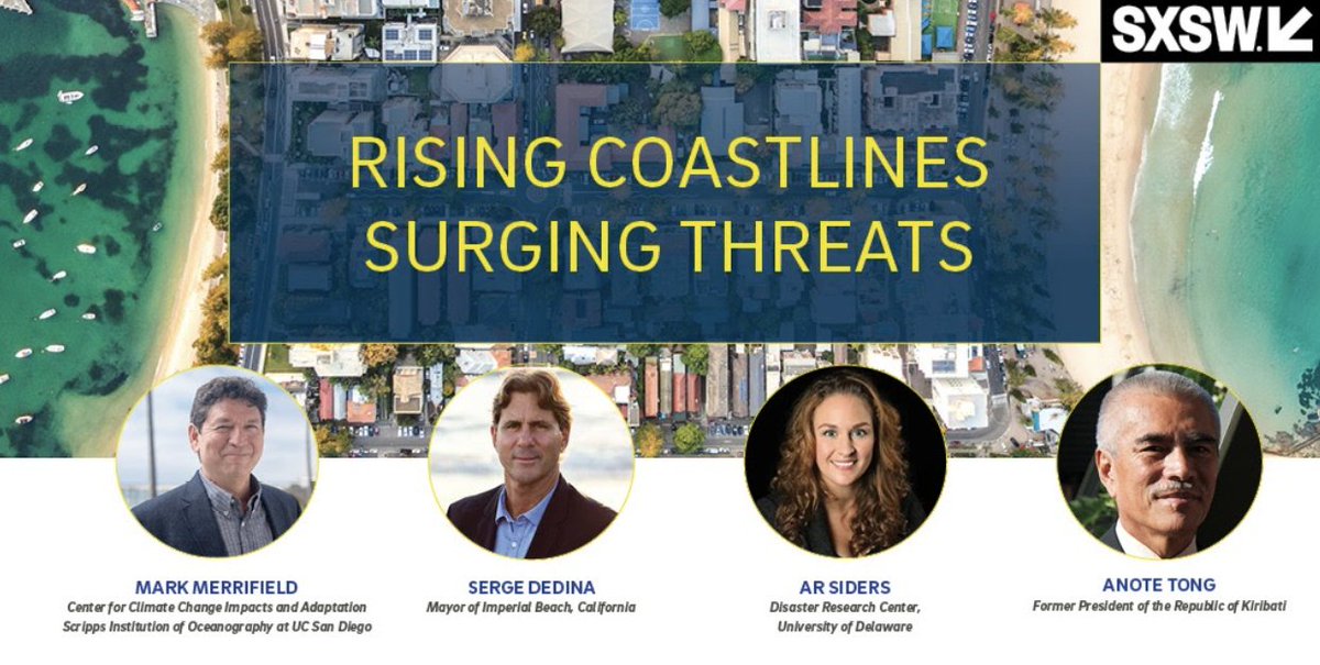 Scripps Institution of Oceanography (@scripps_ocean) on Twitter photo #SXSW attendees: You can watch our #ClimateChange panels on-demand. Interested in sea level rise? Check out our discussion with <a href="/scripps_climate/">Center for Climate Change Impacts and Adaptation</a>, <a href="/sidersadapts/">A.R. Siders</a>, <a href="/AnoteTong/">Anote Tong</a>, and <a href="/sergededina/">Serge Dedina</a> on how science can inform adaptation strategies: online.sxsw.com/event/sxsw-onl… #SXSW attendees: You can watch our #ClimateChange panels on-demand. Interested in sea level rise? Check out our discussion with <a href="/scripps_climate/">Center for Climate Change Impacts and Adaptation</a>, <a href="/sidersadapts/">A.R. Siders</a>, <a href="/AnoteTong/">Anote Tong</a>, and <a href="/sergededina/">Serge Dedina</a> on how science can inform adaptation strategies: online.sxsw.com/event/sxsw-onl…