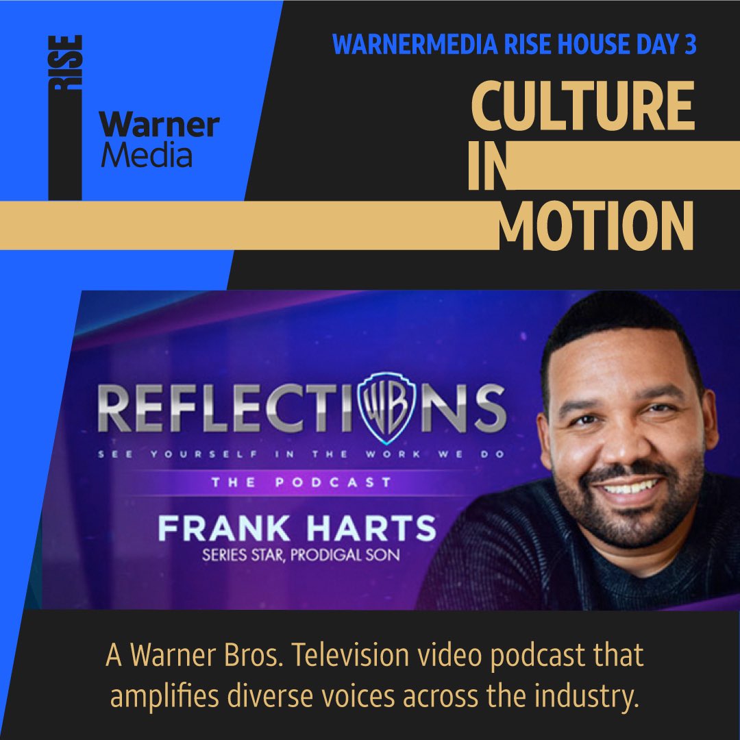 Prodigal Son’s Frank Harts sat down for a conversation on Reflections, a new video podcast from Warner Bros. Television celebrating the creators, producers, artisans, and stars who make the Studio’s TV series possible. Tune in to the podcast now at #WarnerMediaRise!