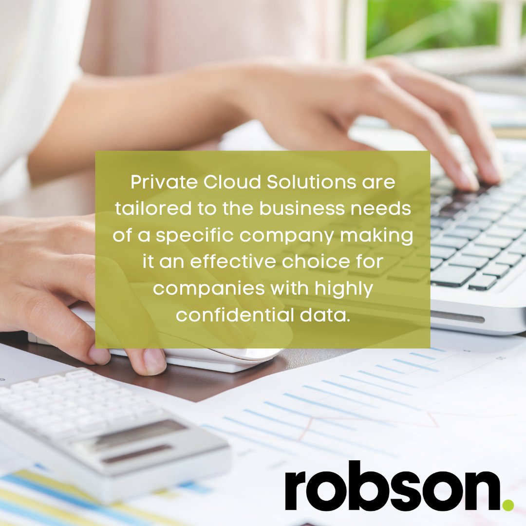 robsonmanaged's tweet image. Unlike Public Cloud Solutions, Private Cloud Solutions are tailored to the business needs of a company making it an effective choice for companies with highly confidential data. For more information on Private Cloud Solutions, visit robsoninc.com #privatecloudsolutions