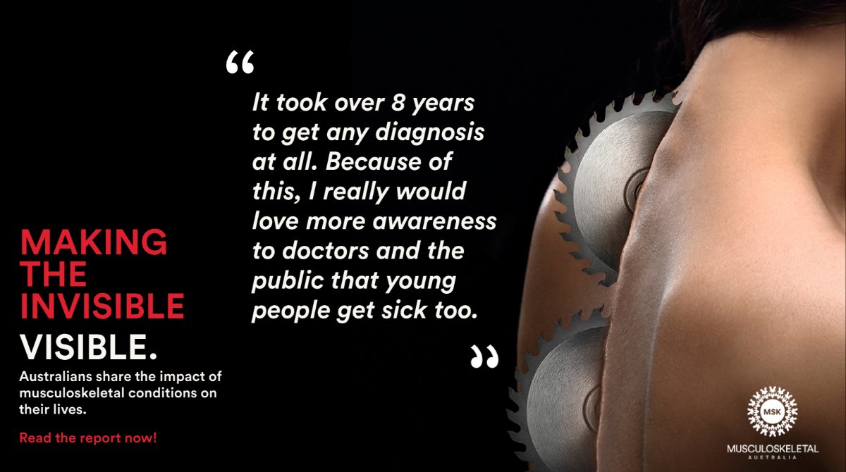 More than 7 million Australians live with a condition, but for too long these people have blurred into a statistic. The time has come for change – every one of those millions is a son or daughter, a father, a mother, a grandparent, a friend, a workmate. msk.org.au/mskconsumersur…