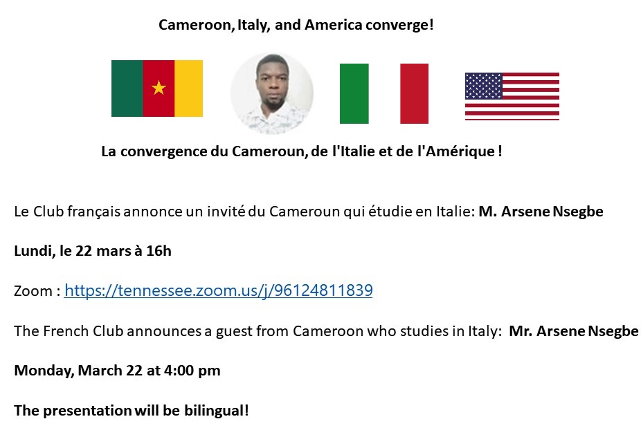 and_utc's tweet image. Join the UTC French club this Monday for a bilingual Zoom presentation!