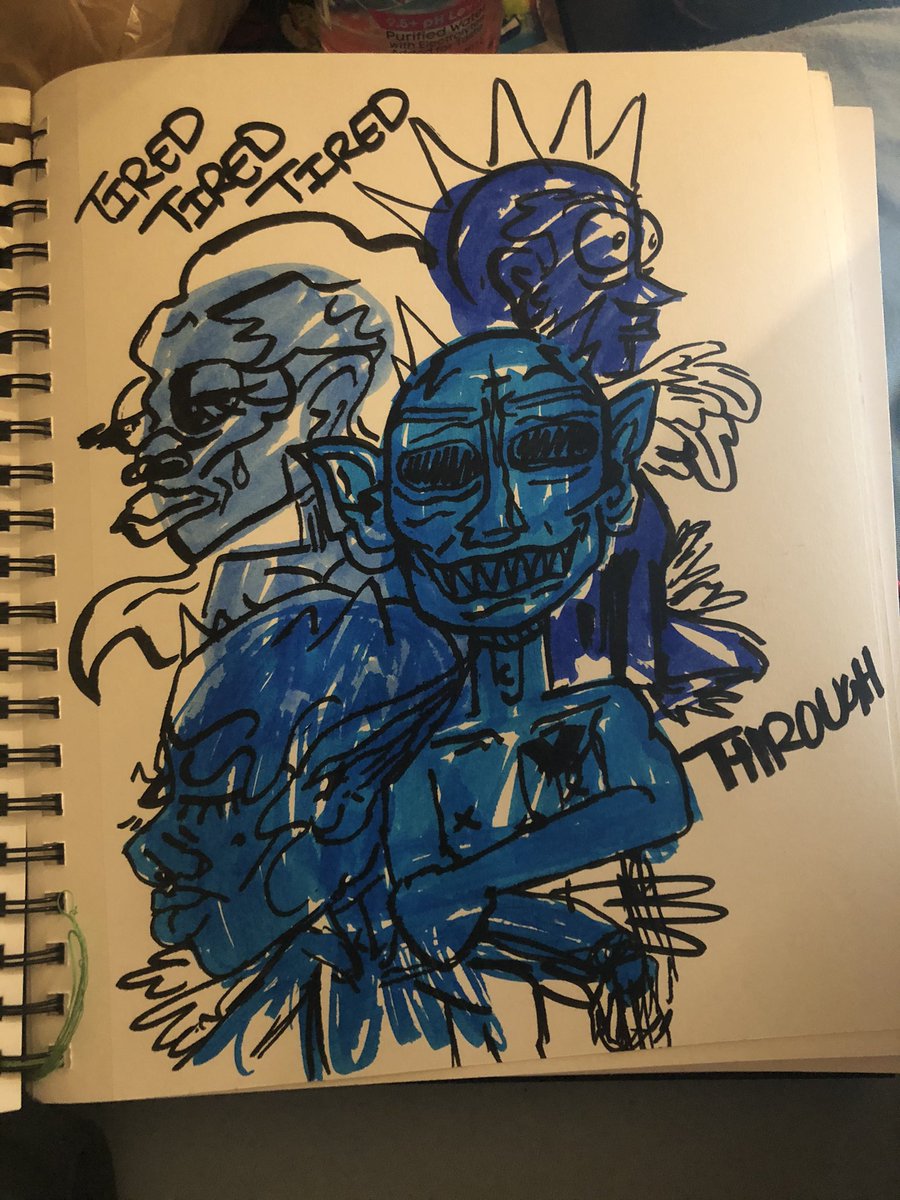 bawbicai's tweet photo. Sketches w scented markers from the other day https://t.co/KocDqfm48g