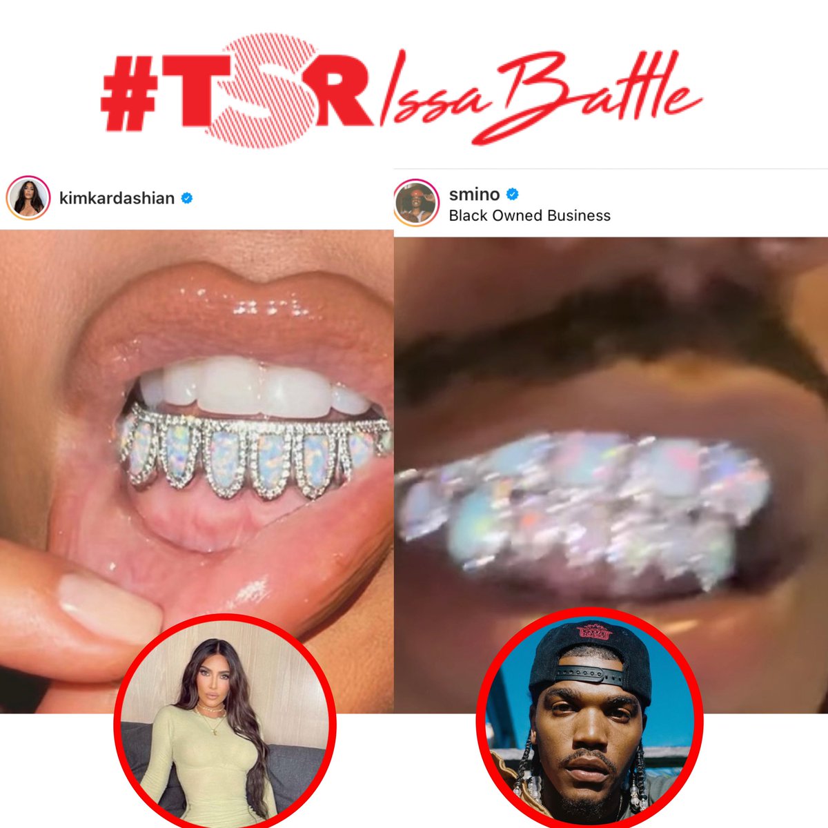 Aht Aht! Kim Kardashian \u0026 Smino aren't the only ones with an opal grill!  Erykah Badu has one too! It looks like she been rockin' it since last year  also Roomies, which, image size:1200x1200