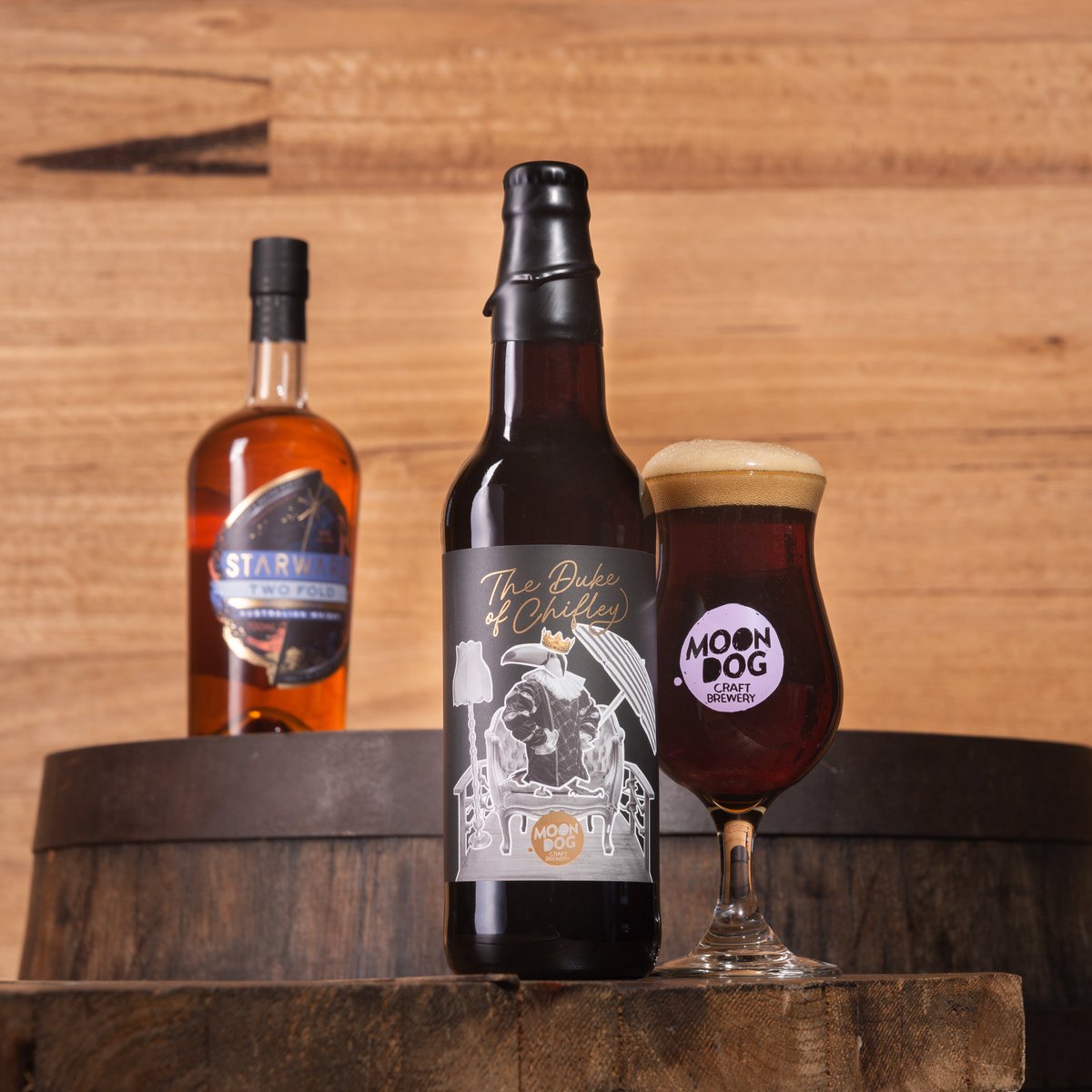 Introducing The Duke of Chifley Barley Wine!

The Duke of Chifley had a nice long beauty sleep in Starward whisky barrels for over 12 months and the result is a big, boozy beer with a sophisticated sweetness! 

Shop here: bitly.com/MoonDogStore